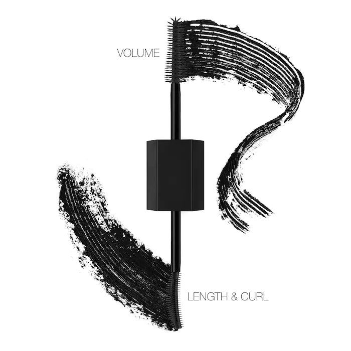 Huda Beauty LEGIT LASHES Double-Ended Volumizing and Lengthening Mascara
