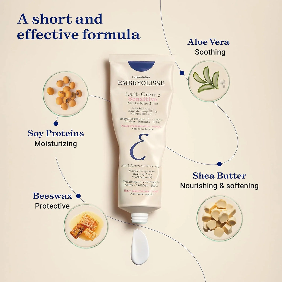 Embryolisse Lait-Crème Sensitive Multi - Fonctions 100ml