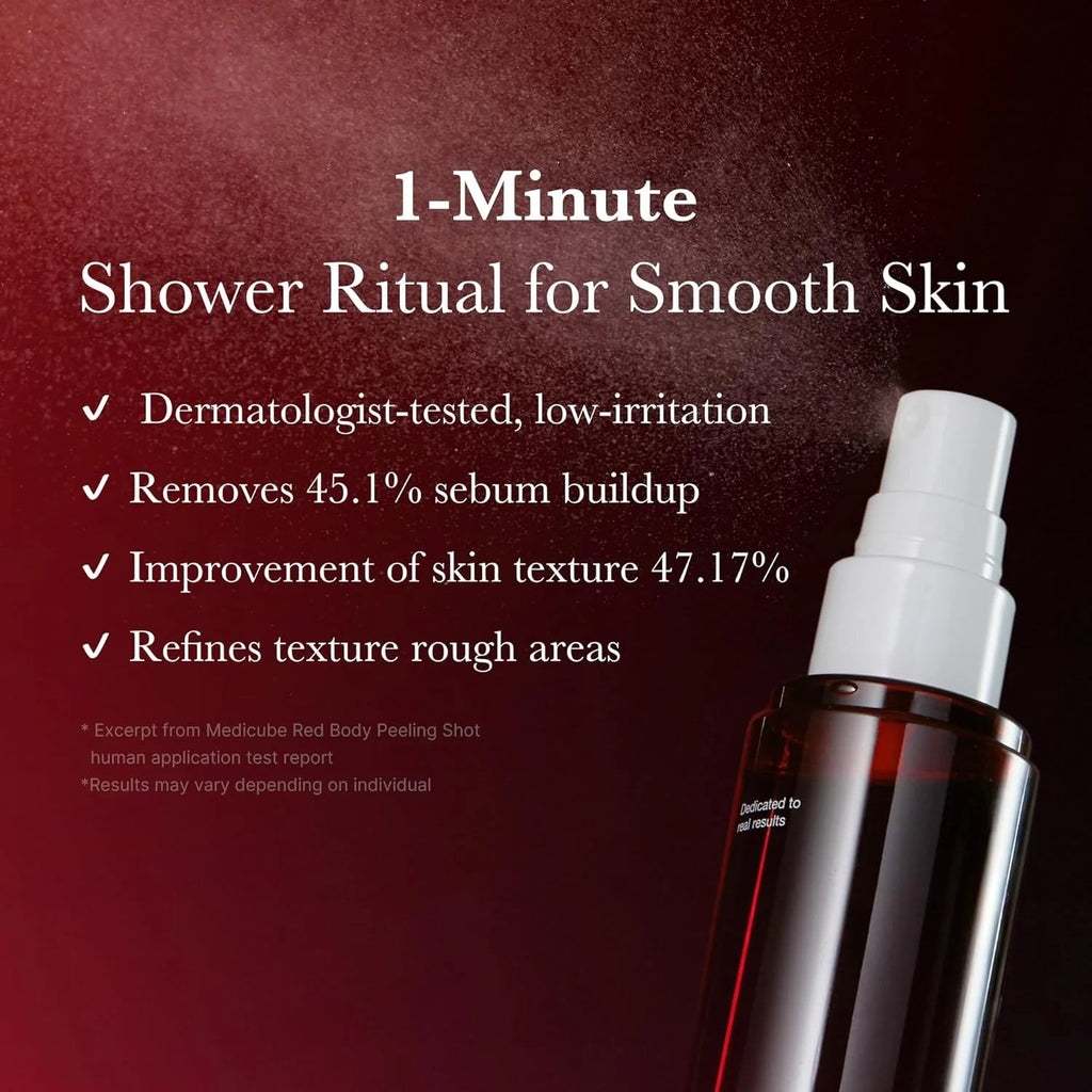 Medicube Red Body Peeling Shot 110ml تقشير الجسم الأحمر من ميديكوب