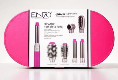 Enzo Set Air Styling &amp; Drying 6 in 1, 1500Watts pink