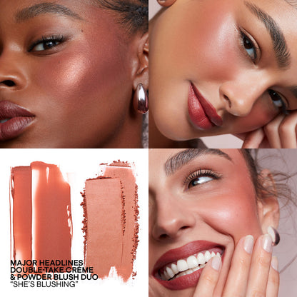 PATRICK TA MAJOR HEADLINES DOUBLE-TAKE CRÈME &amp; POWDER BLUSH DUO