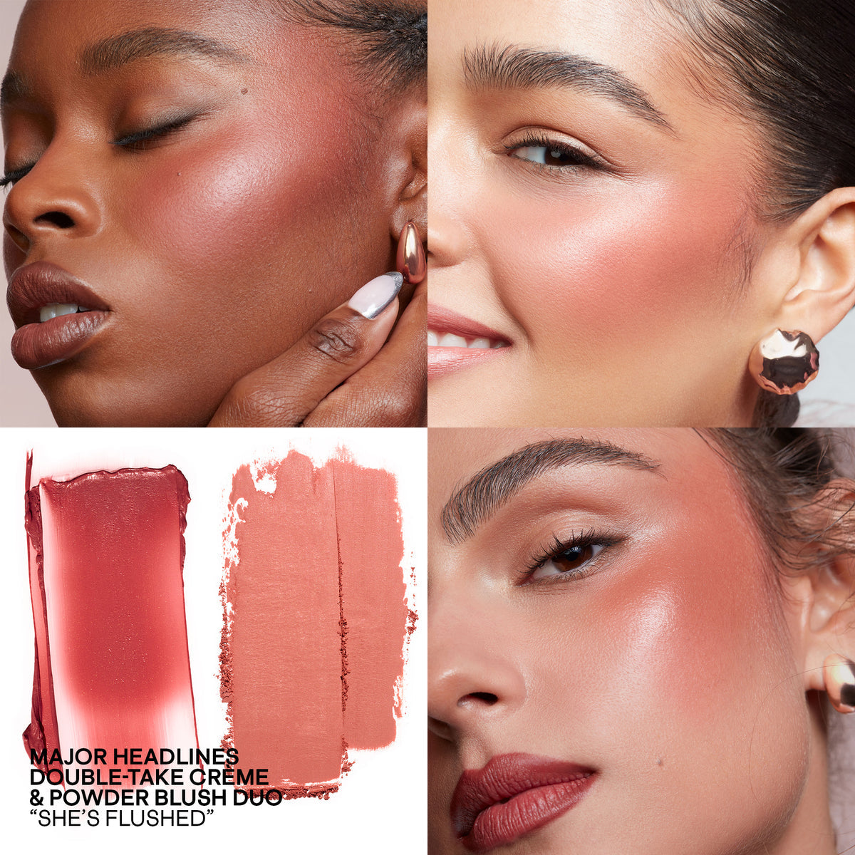 PATRICK TA MAJOR HEADLINES DOUBLE-TAKE CRÈME &amp; POWDER BLUSH DUO