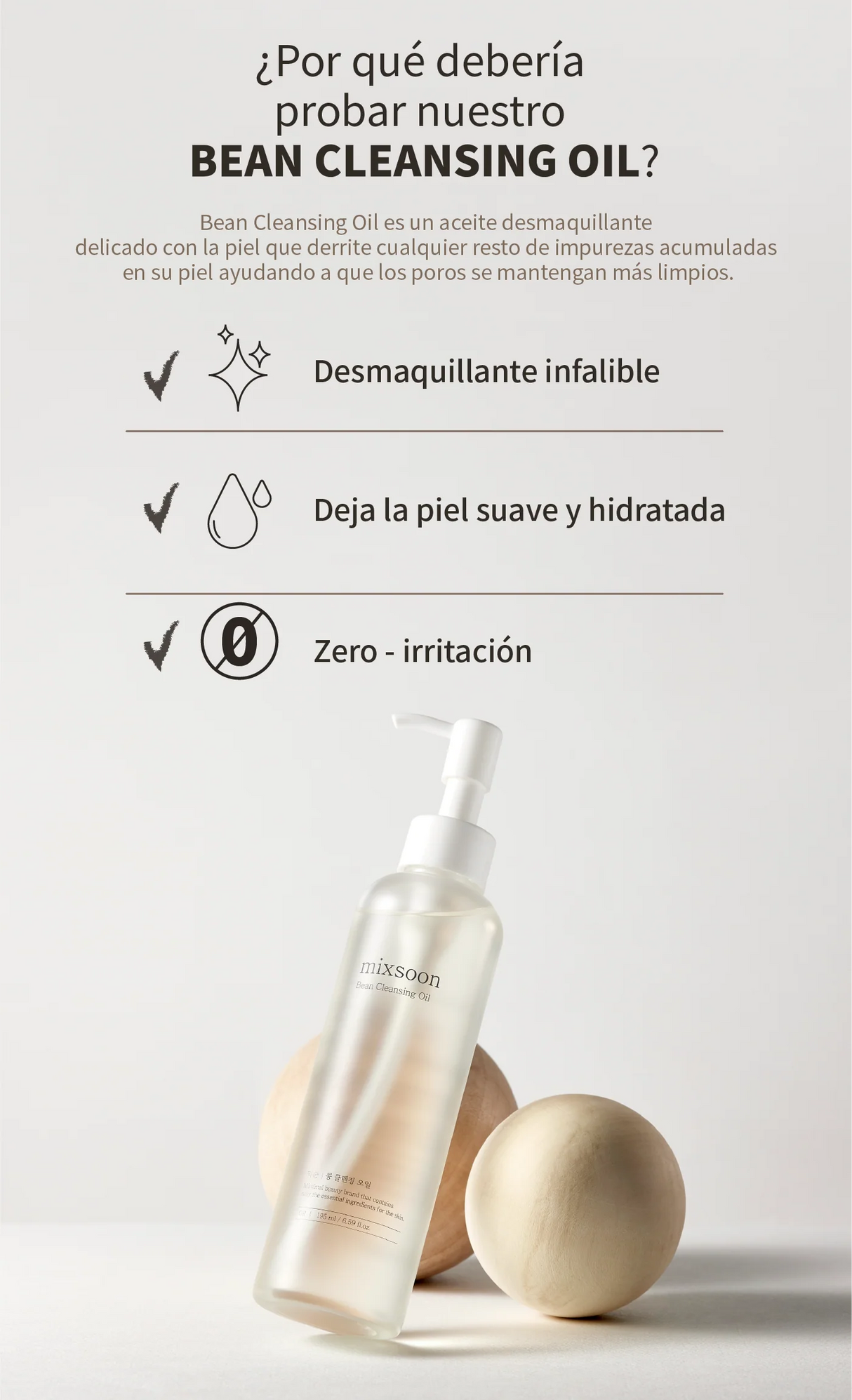 MIXSOON Bean Cleansing Oil 195ml غسول زيتي من مكسون