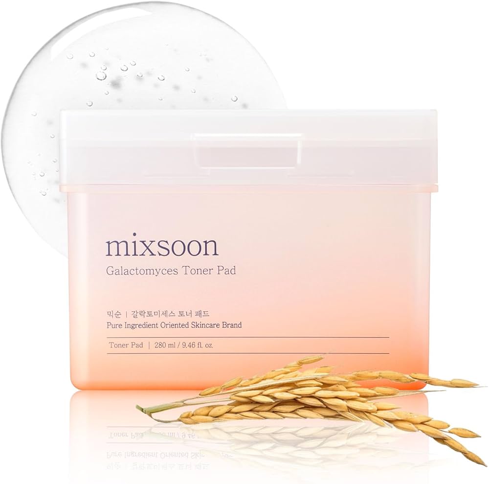 MIXSOON Galactomyces Toner Pad وسائد التونر بالخمائر للترطيب العالي