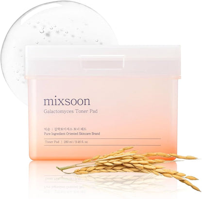 MIXSOON Galactomyces Toner Pad وسائد التونر بالخمائر للترطيب العالي
