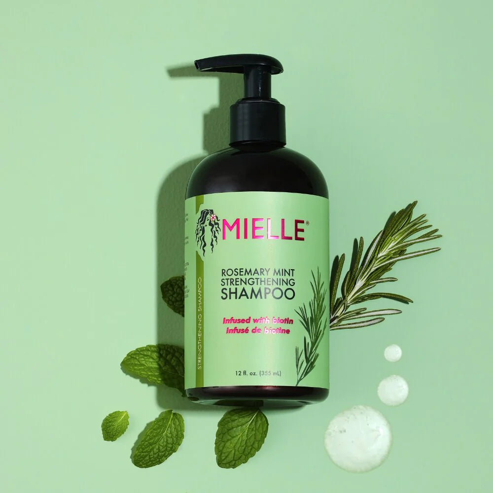 Mielle, Strengthening Shampoo, Mint Rosemary شامبو مييل المقوي بالنعناع وإكليل الجبل
