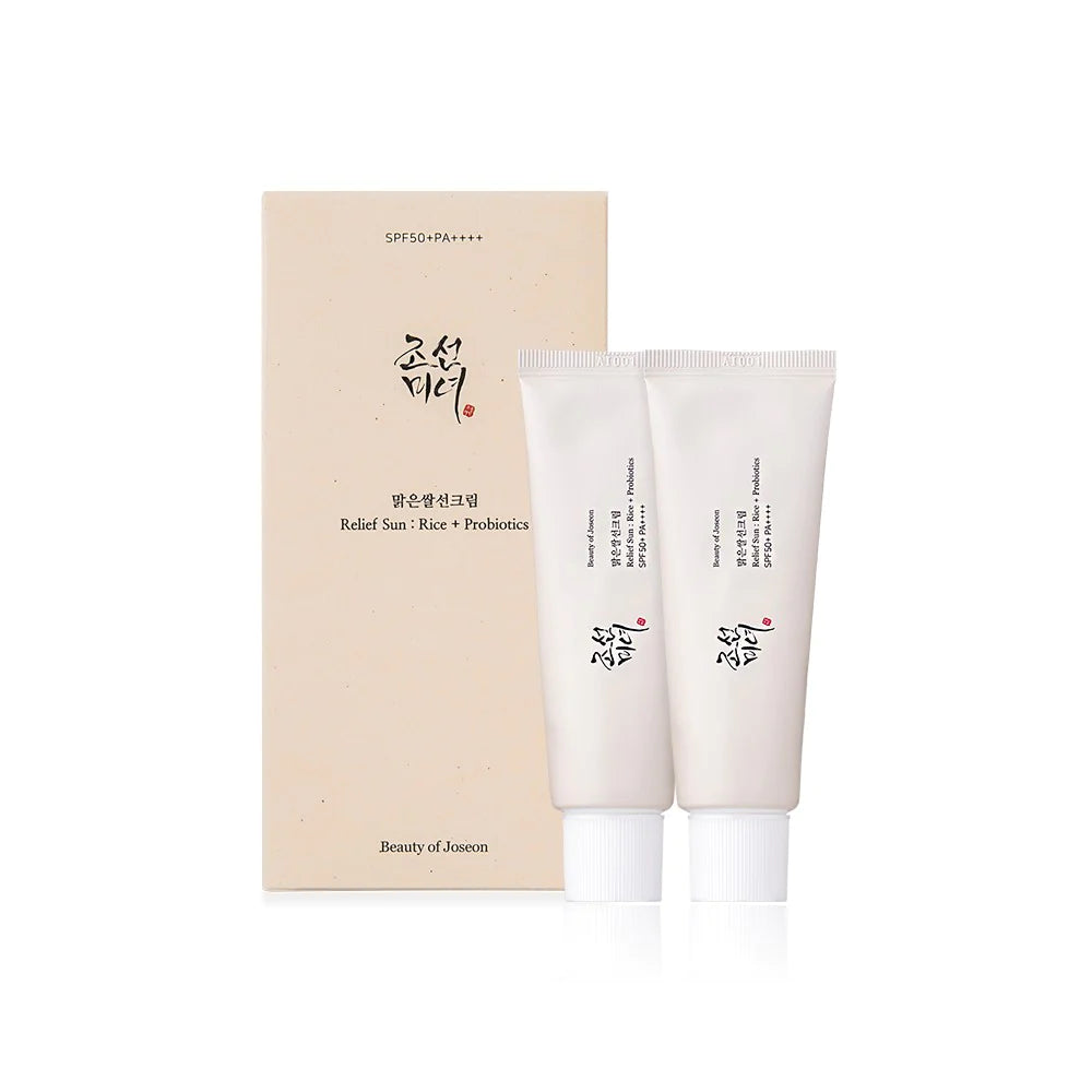 Beauty Of Joseon Relief Sun: Rice + Probiotics SPF 50+ PA++++ (2-Packs)