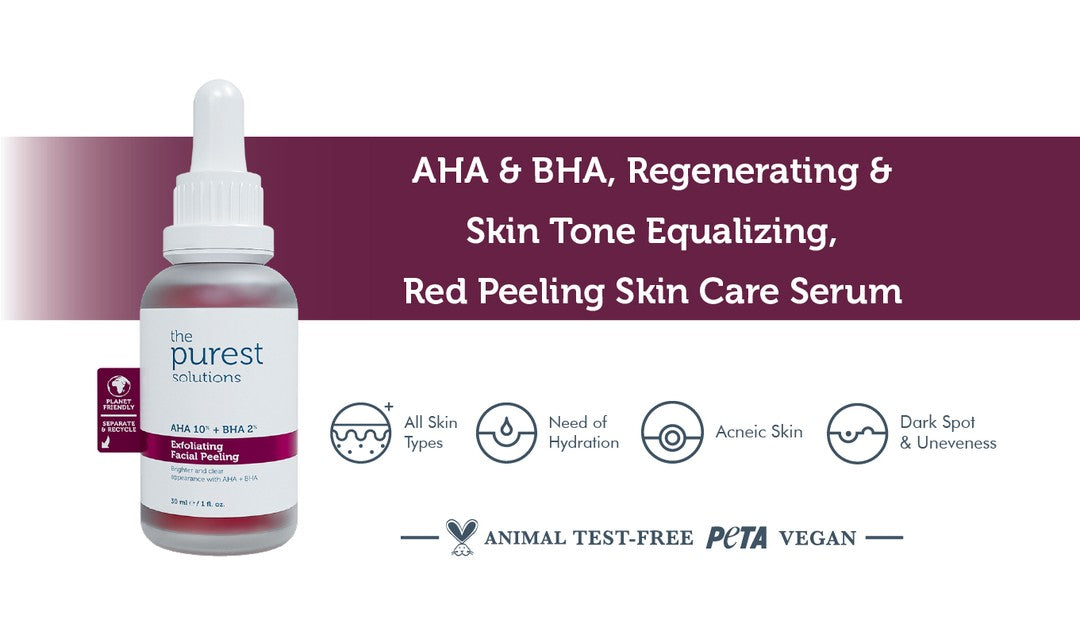 AHA &amp; BHA Exfoliating Facial Peeling 30ml | The Purest Solutions | مقشر ذا بيورست