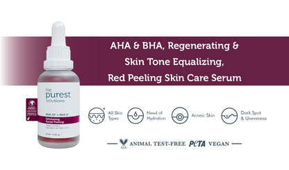 AHA &amp; BHA Exfoliating Facial Peeling 30ml | The Purest Solutions | مقشر ذا بيورست
