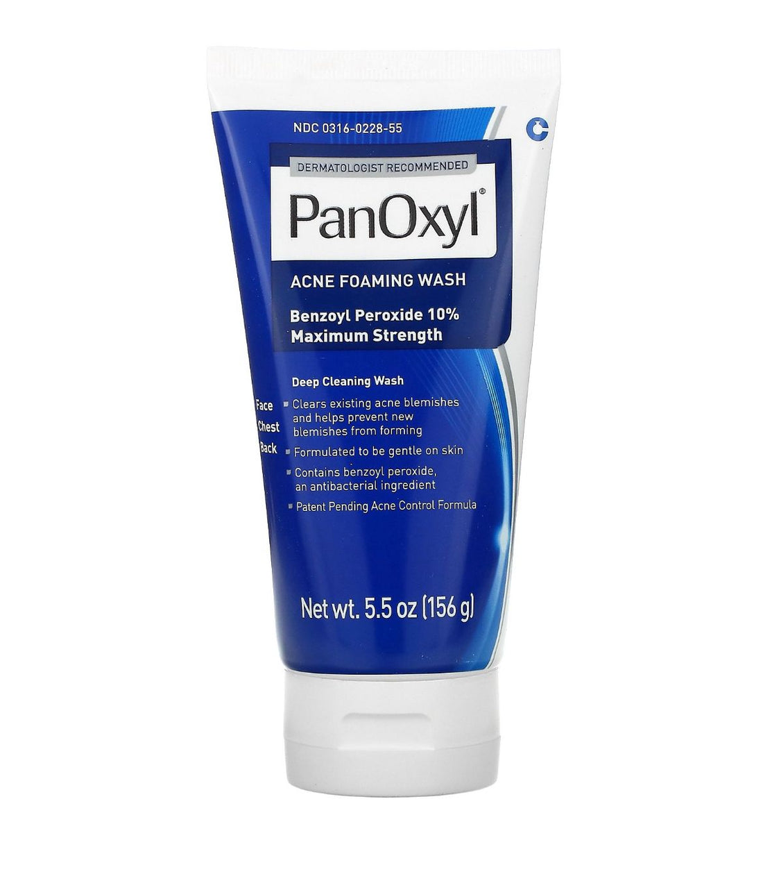 PanOxyl, Acne Creamy Wash, Benzoyl Peroxide 10% Daily Control بانوكسيل للجسم ١٠٪