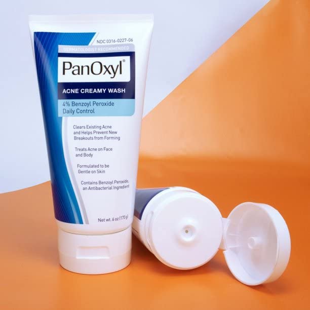 PanOxyl‏, Acne Creamy Wash, Benzoyl Peroxide 4% Daily Control
